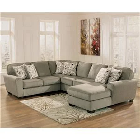 4-Piece Small Sectional with Right Chaise
